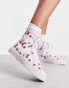 ASOS DESIGN Daz canvas high top trainers in cherry print