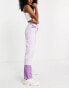 JJXX colour block straight leg jeans in purple