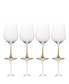 Gianna Ombre Amber Red Wine Glasses, Set of 4