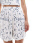 ONLY geo print shorts in white