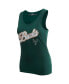 Women's Hunter Green Milwaukee Bucks Script Tank Top