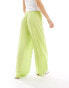 Esmee loose fit beach trouser co-ord in lime