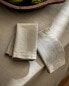 Hemstitched cotton napkins (pack of 2)