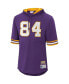 Men's Randy Moss Purple Minnesota Vikings Retired Player Mesh Name and Number Hoodie T-shirt