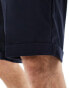 ASOS DESIGN smart straight leg shorts in navy