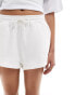 Six Stories Bride embroidered shorts co-ord in white