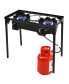 150000 BTU Double Burner Outdoor Stove BBQ Grill