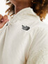 The North Face Platte High Pile heavyweight 1/4 zip fleece in off white