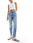 Bershka comfort fit mom jean in light blue