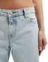 Dr Denim Hill relaxed fit low waist wide straight leg jeans in canyon pale worn wash