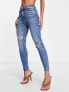 River Island high rise skinny jean in blue