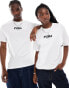 Puma central logo t-shirt in white