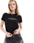 Calvin Klein Jeans institutional graphic baby tee in black