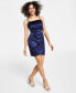 Juniors' Ruched Asymmetric Bodycon Dress