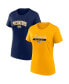 Women's Gold, Navy Nashville Predators Two-Pack Fan T-shirt Set