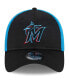 Men's Black Miami Marlins Neo 39THIRTY Flex Hat