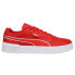 Puma Clasico L Lace Up Mens Red Sneakers Casual Shoes 387095-01