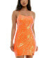 Juniors' Sequin Sleeveless Bodycon Dress