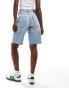 Levi's baggy dad denim jorts in light blue