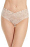 Skarlett Blue 290417 Women Floral Lace Thong in Cashmere Underwear, Size Small