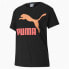 Футболка с коротким рукавом женская Puma Classics Logo Tee Чёрный