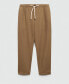 Men's Drawstring Detail Slim-Fit Pants