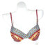 Gottex Spring Multi Color Geometric Underwire Bikini Top Swimwear Size 8