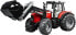 Bruder Traktor Massey Ferguson 7480 z ładowaczem czołowym, przyczepą do drzewa (02046)