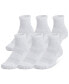 Men's Training Cotton 6-Pk. Moisture-Wicking Quarter Socks