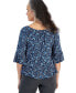 Women's Printed On-Off Ruffle Sleeve Top, Created for Macy's