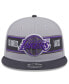 Men's Gray/Charcoal Los Angeles Lakers 2024 NBA Draft 9FIFTY Snapback Hat