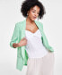 Women's Knit 3/4-Sleeve Boyfriend Blazer, Created for Macy's