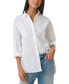 Women's Embellished Button-Down Poplin Blouse