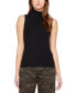 Essential Sleeveless Mock-Neck Sweater