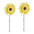 2er Set Windrad Sonnenblume