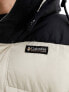 Columbia Snowqualmie hooded puffer jacket in STONE