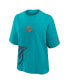 Women's Aqua Miami Dolphins Boxy T-Shirt