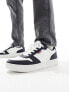 Levi's Drive leather trainer in navy with logo