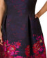 Plus Size Jacquard Fit & Flare Dress