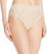 Wacoal 238086 Womens Halo Floral Lace Hi-Cut Brief Underwear Sand Size Medium