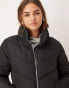 JDY short padded jacket in black