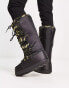 Truffle Collection – Schneestiefel mit hohem Schaft und Military-Muster