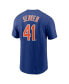 Men's Tom Seaver Royal New York Mets Cooperstown Collection Fuse Name Number T-Shirt