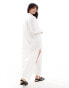 Vero Moda maxi trapeze shirt dress in white