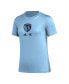 Women's Light Blue Sporting Kansas City AEROREADY Club Icon T-shirt