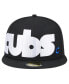 Men's Black Chicago Cubs Checkered Undervisor 59FIFTY Fitted Hat