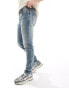 ASOS DESIGN skinny jeans in light blue tinted wash