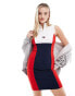 Tommy Jeans Colour Block Slim Bodycon Dress in Multi