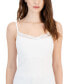 Women's Lace-Trim Shelf-Bra Tank Top, Created for Macy's