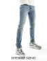 ASOS DESIGN skinny jeans in light blue tinted wash